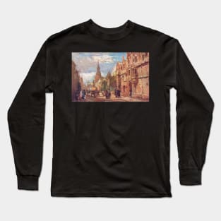 All Souls College & High Street, Oxford in the 1900s Long Sleeve T-Shirt